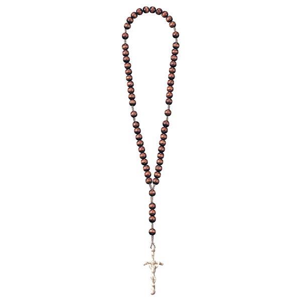 Rosary Exclusive Brown with Pope Cross - natural