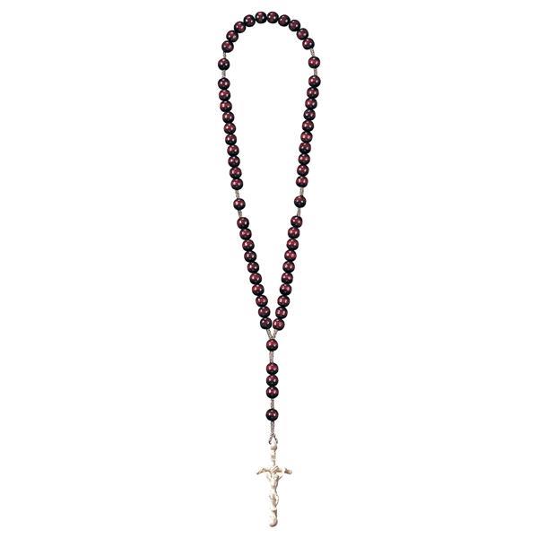 Rosary Exclusive Red with Pope Cross - natural