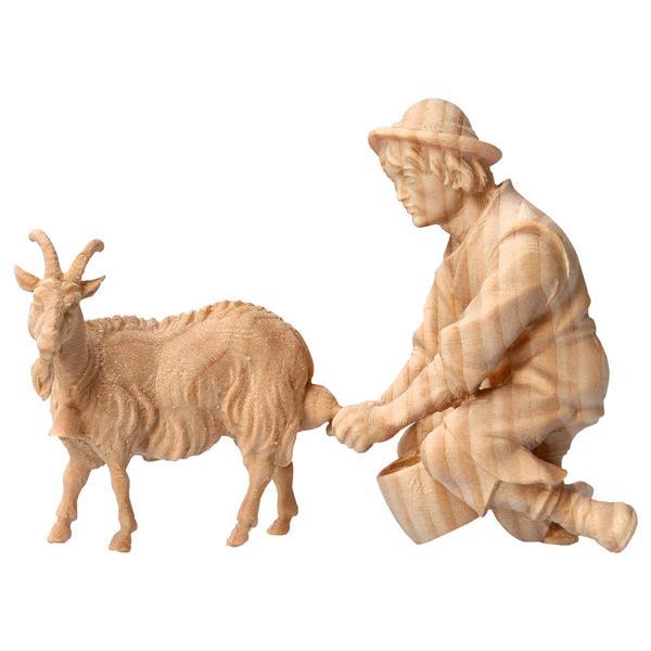 MO Milking herder with Goat to milking 2 Pieces - Nat. Pine wood