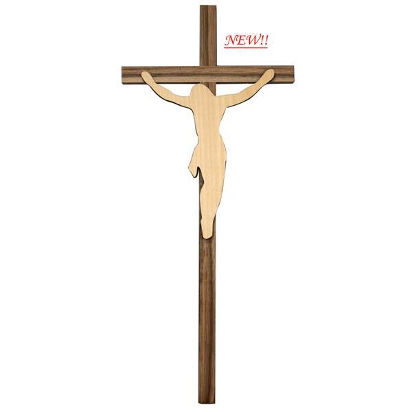 Puez Crucifix  Nut wood/linden wood - -