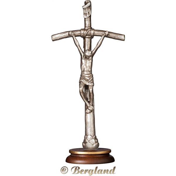 Pope John Paul II crucifix on pedestal - antique