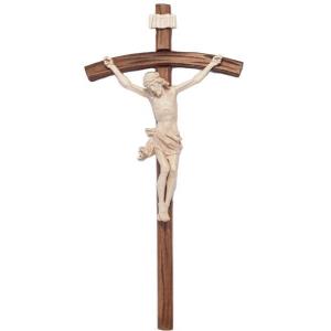 Crucifix - Christ's body with curved carved cross