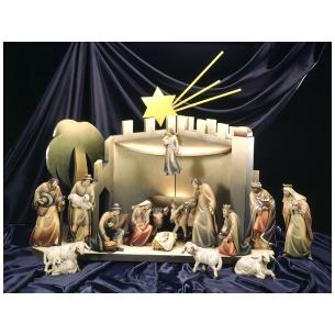 16 figure presepio Karl 2000 senza capanna