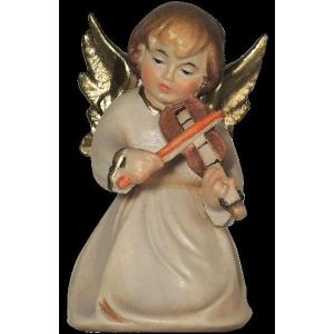 Christmas angel kneeling with violin