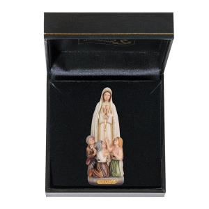 Our Lady of Fátima with little shepherds with case