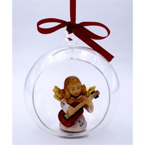 Angel with guitar in glass ball
