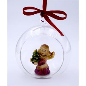 Angel with tree in glass ball