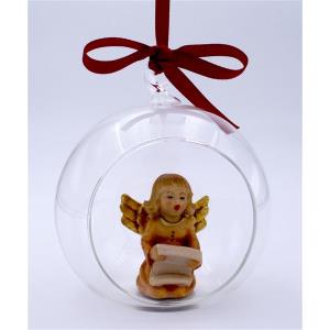 Angel singing in glass ball
