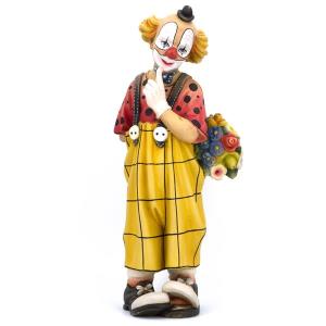 Clown with flowers