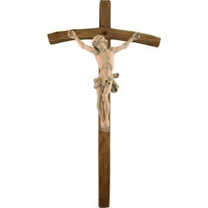 Crucifix baroque in oak wood