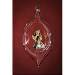 Glass ball with angel hobby-horse