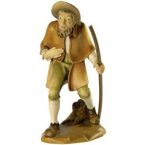 Shepherd with stick and hat