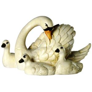 Cigno con 3 piccoli