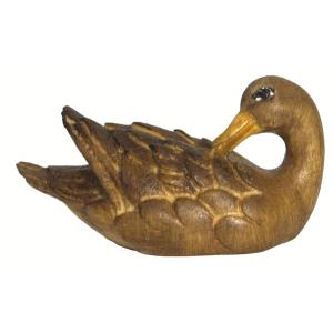 Anatra con testa all´indietro