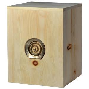Urn "Infinity" - Swiss pine wood - 11,22 x 8,66 x 8,66 inch