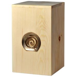 Urn "Infinity" - Swiss pine wood - 11,22 x 6,88 x 6,88 inch