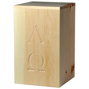 Urna "dall'inizio alla fine" - legno di cirmolo - 28,5 x 17,5 x 17,5 cm