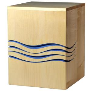 Urn "Rest in peace" - maple wood - 11,22 x 8,66 x 8,66 inch