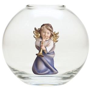 Heart Angel with trumpet - Glass sphere