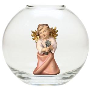 Heart Angel with four-clover - Glass sphere