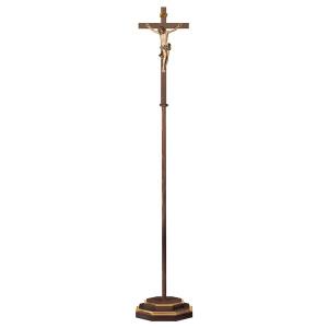 Processional cross plain with Corpus Baroque