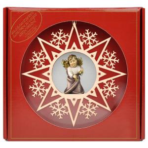 Heart Angel with bells - Crystal Star + Gift box