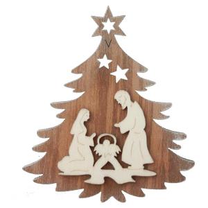 Holy Family on both sides of fir