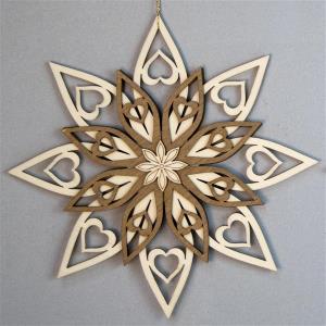 Decoration 5 layers star round