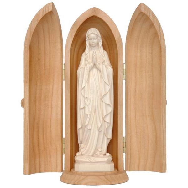 Our Lady of Lourdes in niche (size Our Lady) - natural