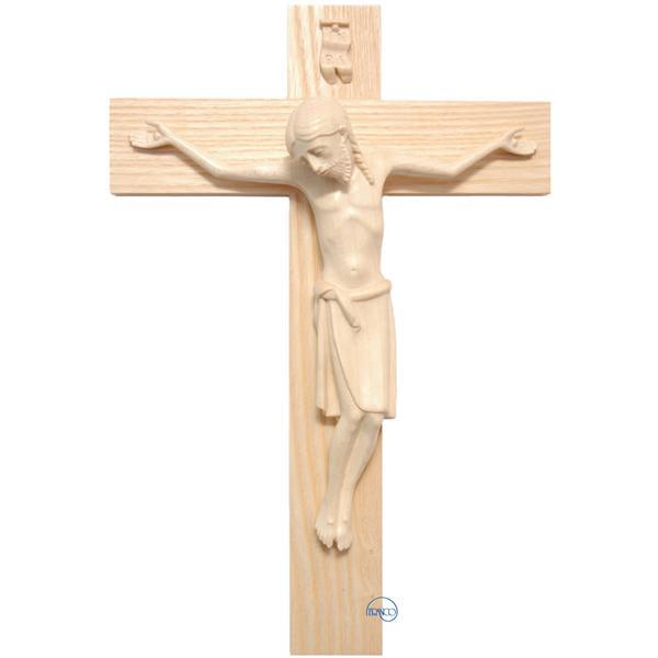 Crucifix - Romanesque style - natural