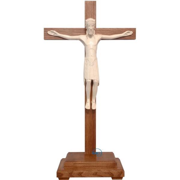 Standing crucifix - Altenstadt - Romanesque style - waxed 