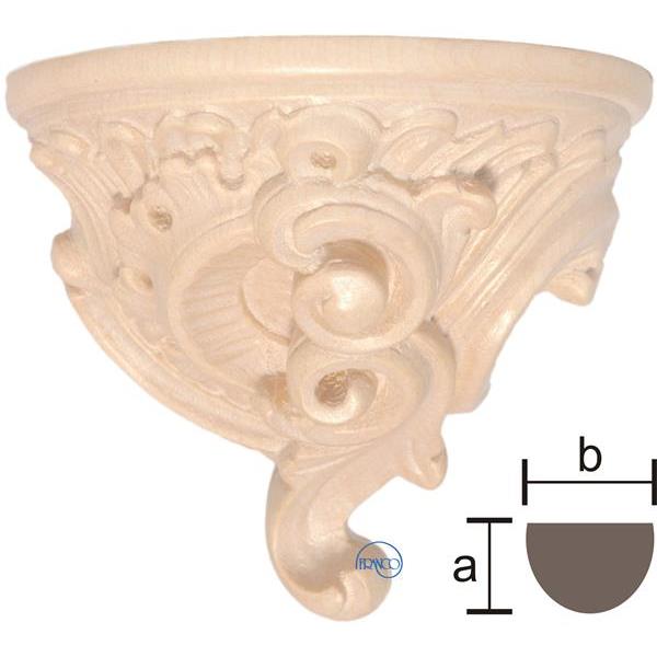 Wall bracket - baroque style - natural