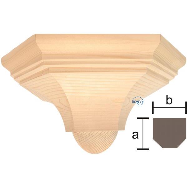 Wall bracket − Gothic style - natural