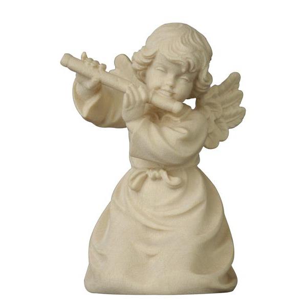 Bell angel with flute - natural