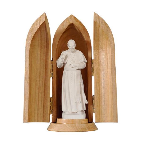 Pope Francis II in niche - natural