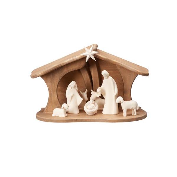 LE Nativity Set 9 pcs-stable Luce for Holy Family - natural