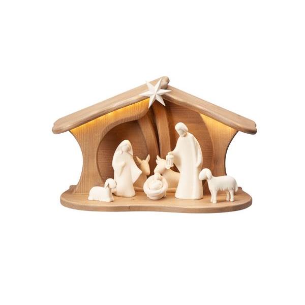 LE Nativity Set 9 pcs-stable Luce for Holy Family Led - natural
