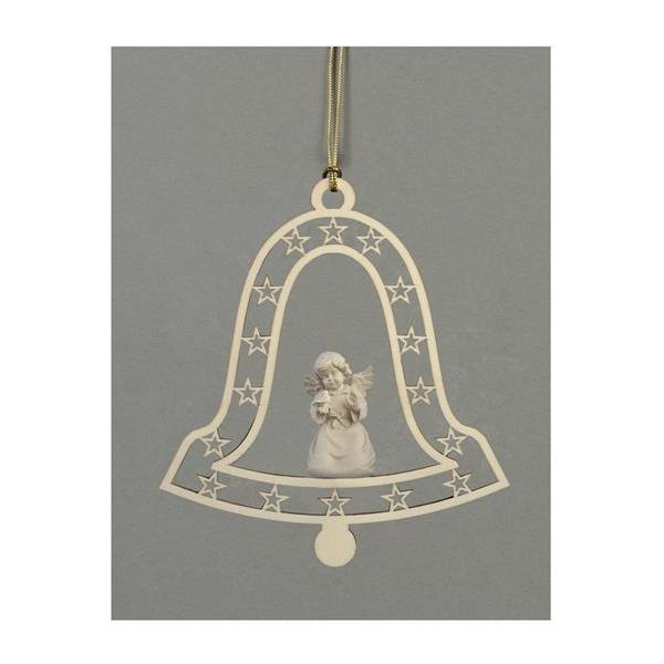 Bell-Bell angel with bird - natural