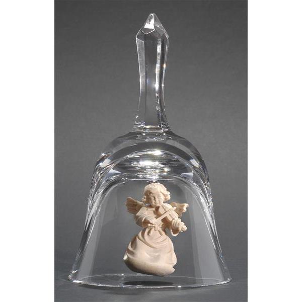 Crystal bell with Bell angel violin - natural