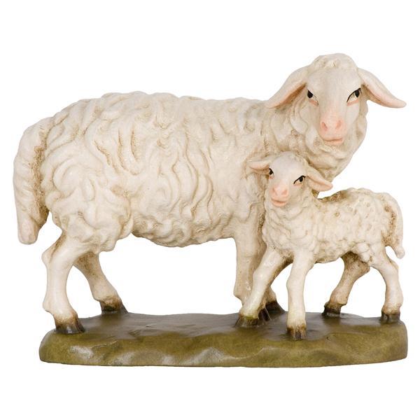 Standing Sheep with Lamb - natural