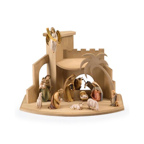 Nativity set 12 pieces Joseph 3 + stable - color