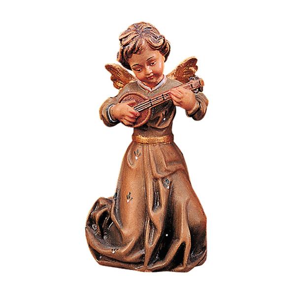 Angel kneeling with mandolin 5.12 inch - color