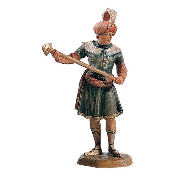 Servant with walking stick - color