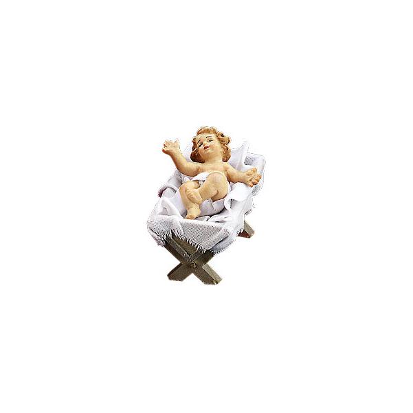 Infant Jesus with cradle 2 pieces - color