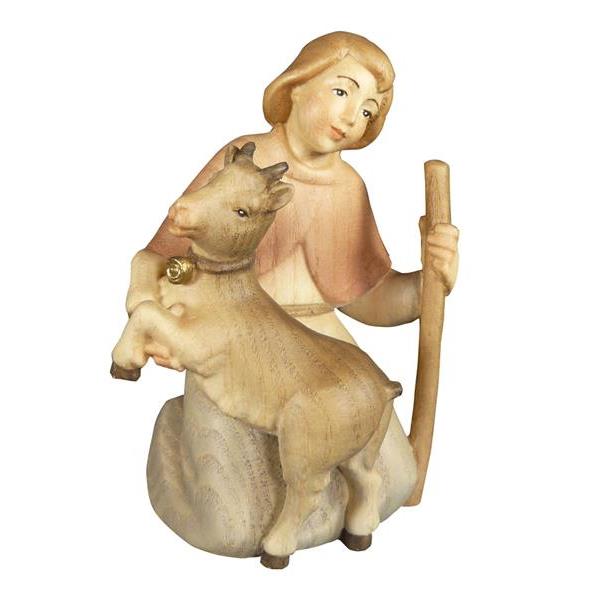 Shepherd boy with goat - color