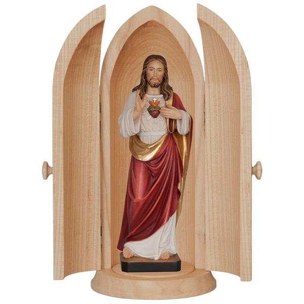 Niche with sacred heart of Jesus - color