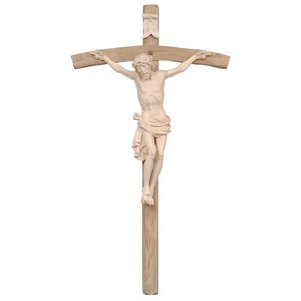 Dolomite Crucifix on curved cross - natural