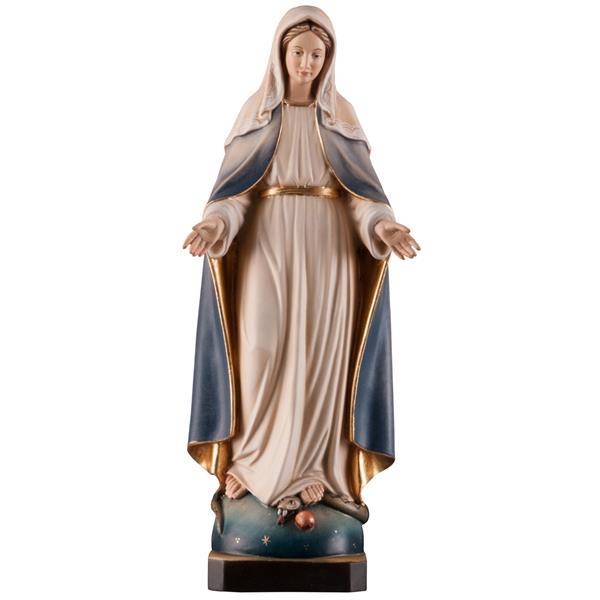 Our Lady of Grace Miraculous Wooden Statue - color