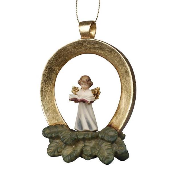 Decor round with Mary Angel praying - color