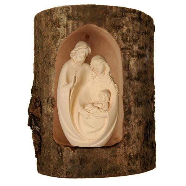 Family blessing in a tree trunk - natural
